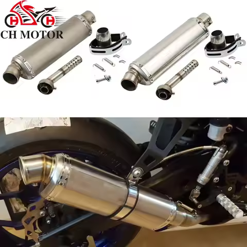 51mm Universal slip-on 310 370 440 mm Motorcycle Exhaust Muffler Escape ATV GP Scooter