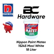 Nippon Paint Super Matex Paint Maxi White 18 Liter Wall Paint Wall Painting Cat Dinding Dalam Rumah Bili