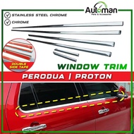 Window Trim Lining Perodua Myvi Axia Bezza Alza Saga Persona Wira Satria Door Belt Moulding Panel Ch
