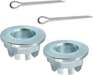 2Pcs Rear Axle Castle Nuts 20mm 90304-HM7-A10 Replacement for Honda ATV Rancher Recon TRX250 350 400