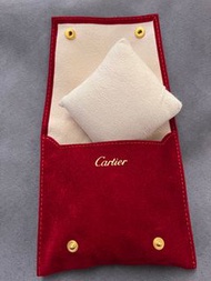 包平郵！Cartier 紅色絲絨錶袋