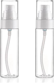Fine Mist Spray Bottle Plastic Spray Bottles 3.4oz/100ml 2Pack Makeup Setting Spray Bottle TSA Appro