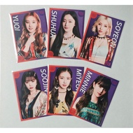 (g)i-dle japan bluetooth official photocard pc i-dle miyeon minnie soyeon yuqi shuhua gidle