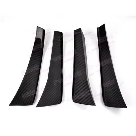 Carbon Fiber Front Bumper Canard 4pcs For Porsche 911 991 GT3 RS Tuning Canards Fin Set Kit Racing S