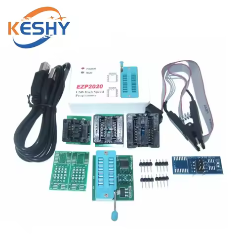 EZP2020 High Speed USB SPI Programmer + 7 Adapter Better than EZP2013 EZP2010 2011Support 24 25 26 9