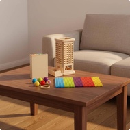 [tenlzsp0bc] Pull Stick Game Educational Three in Single Game Even Edges for Children, Kids