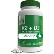 Advanced K2 (MenaQ7) (100mcg) Contains Vitamin D3 (1000 IU) 60 Capsules Vegetarian Capsules-Today's 