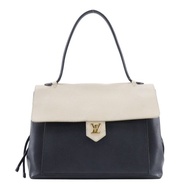 【日本直送】路易威登 LOUIS VUITTON Lockme MM 托特包 M50191 小牛皮 黑/米白 DU0185 女性【二手】