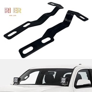 LED Light Pod Metal Hood Mount Bracket Ditch Hood Light Brackets Kit for 2016-2020