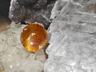 錦鋰金魚水晶球|多黃色調沒打孔|水晶|crystal