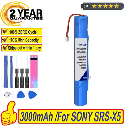 Top Brand 100% New 3000mAh LIS2128HNPD Battery for Sony SRS-X5 Batteries