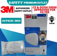 [ORIGINAL] 3M 5935 P3 R Particulate Filter SIRIM Approved Replace 5N11 NIOSH N95 Filter Gask Mask Re