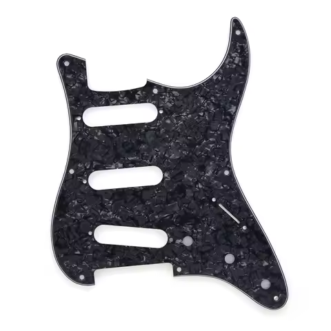 1 Pcs 8 Holes with Screws SSS Guitar Pickguard for FD ST Guitar 1Ply and 3Ply