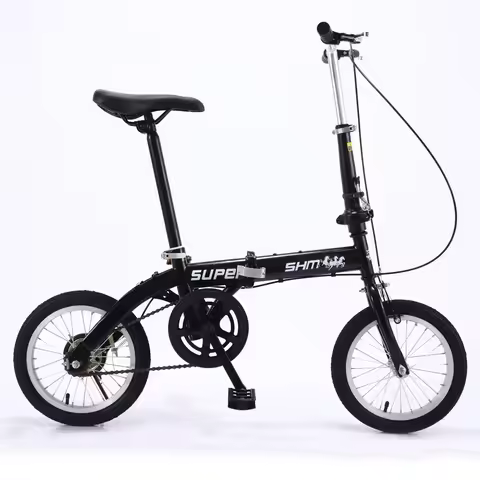 Hot hot 14-inch Folding Bicycle Adult Folding Bike Portable Ultralight Bicycle Single Speed Variable