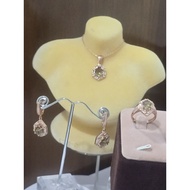 H0035, buatan tangan semata-mata di Turki, bertatahkan perak 925 dengan set tiga keping sudanite