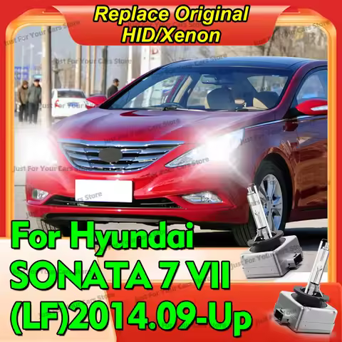 2x HID Xenon Headlights 6000K 8000K 10000K D3S D3 Lamp Bulbs For Hyundai SONATA 7 VII (LF) 2014.09-2