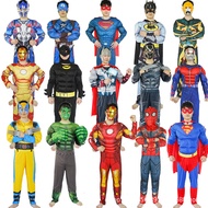 Halloween Captain America Muscle Hulk Superman Spiderman Adult Clothes cosplay Performance Costume