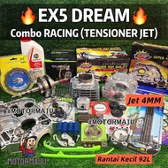 Combo EX5 DREAM [JET 4MM] Racing Block Tensioner Jet 53MM 56MM TAIKOM Head Complete Crankshaft Crank