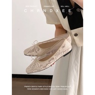 Lady lace flats - lace ballet shoes