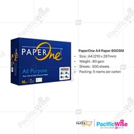 A4 Paper / A4 Kertas / PaperOne / 75gsm & 80gsm / Kertas Putih / Kertas Penyalin - 1 Ream