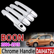 (bochang) For Daihatsu Boon 2004 2015 Chrome Handle Cover Trim Set For Toyota Passo Sirion Perodua Myvi Accessories Stickers Car Styling