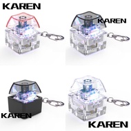 KAREN1 Finger Keyboard Caps, Fingertip Clicks Finger Keyboard Cap Fidget Keychain, Relaxing Glowing 