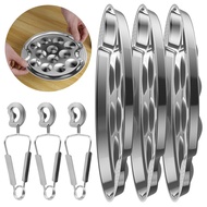 Stainless Steel Escargot Plates 12 Compartments Snail Dish Set with Escargot Tong 7.5 Inch Escargot 