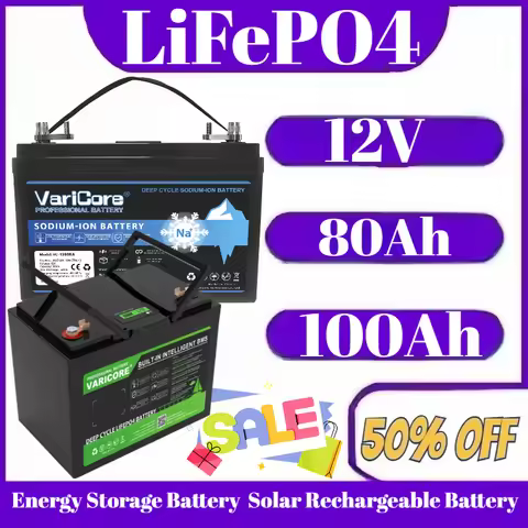 New Sodium Ion Low Temperature Battery 12V 80Ah 100Ah/ LiFePO4 Battery/ Energy Storage Battery Solar