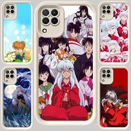 M-123 InuYasha White Casing for Samsung A04E A04 M04 J7 Pro A12 A22 F04 A05 J2 Prime A06 A07 5G