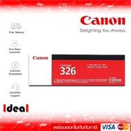 หมึกพิมพ์เลเซอร์ CANON Cartridge 326 สีดำ ของแท้ Black Toner Original Cartridge ใช้ได้กับเครื่อง Canon LBP6200d  Canon LBP6230dn