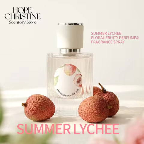 HOPE CHRISTINE Lychee Rose Perfume Summer Fresh Fruit Floral Fragrance Long Lasting EDP Women Sweet