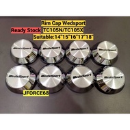 Rim Cap Wedssport Tc105n Tc105x 16/17/18/15 Clip60mm 1set(4pcs) Myvi Wira Alza Axia City Civic Vios 