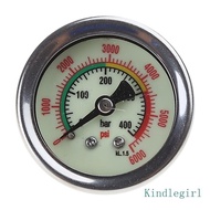 DLAY Hydraulic Pressure Gauge Double Scale Pressure Gauge 0-6000 0-40MPa  Pressure Gauge