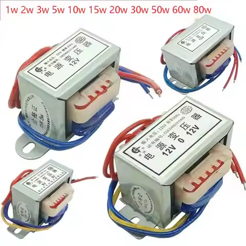 1W 2W 3W 5W 10W 20W 30W Transformer Power Input AC 220V 50HZ Output AC 6V 9V 12V 15V 18V 24V Single/