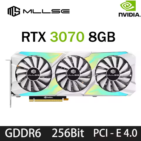 MLLSE NVIDIA Graphics Card RTX 3070 8GB GDDR6 256bit Placa De Video GPU 12Pin DP*3 PCI-E 4.0 x16 Gam