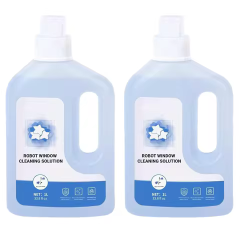 2 Bottles Window Cleaner, Cleaning Solution Compatible with ECOVACS Winbot W1 Pro/W2 Pro Omni, , Gla
