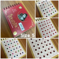 (BD17)Bindi/ Pottu/ Sticker Pottu Booklet Swastik Single Stone spiral book- 120 bindi