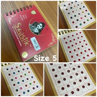 BD17 Bindi/ Pottu/ Sticker Pottu Booklet Swastik Single Stone spiral book- 120 bindi