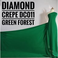 Diamond Crepe Meter Fabric DC011 Green Forest (0.5M)