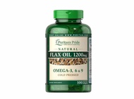 Puritan's Pride Flax Oil 亞麻籽油 1200mg 100 粒 Omega‑3‑6‑9 冷壓萃取 Exp:12/26