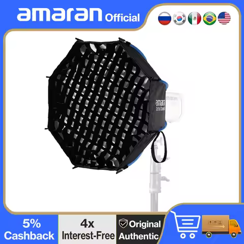 Amaran Octa Dome 60 Quick Release Octagonal Softbox with Honeycomb Grid for Amaran 300c 150c 200xS 6