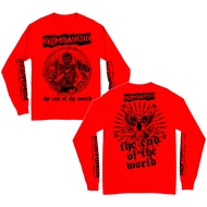 MERAH Bombardir Red Long Sleeve Punk Band T-Shirt
