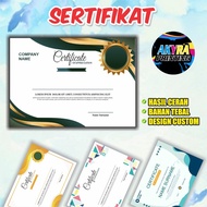 Certificate Printing - High Quality Printing Results A4 Size