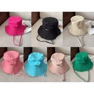 【Ready Stock-Original】2025 New Fashion Men Wide Brim Hats Luxury Designer Women Summer Fishermans Ha