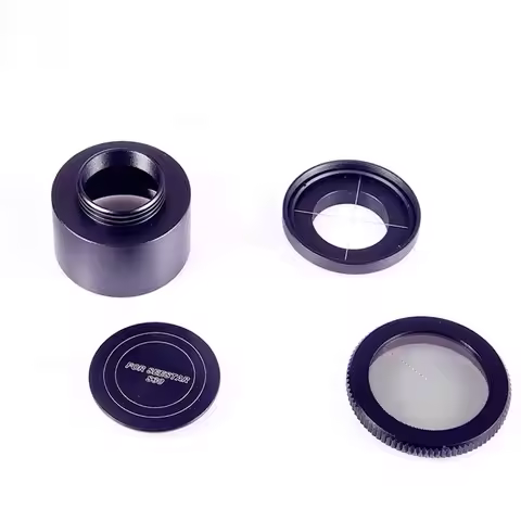 Hercules Metal Dust Cap Dew Shield M48 Thread Focusing Mask Cross Starry Plate for Seestar S30