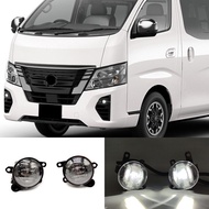 Car LED Fog lights For Nissan NV350 Caravan Micro Bus/Urvan 2023 fog lamps Cover Grill frame Wire Sw