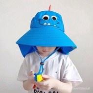 YQChildren's Sun Hat Boys and Girls Uv Protection Summer Sun Protection Hat Big Brim Outdoor Sun Hat Thin Breathable Buc