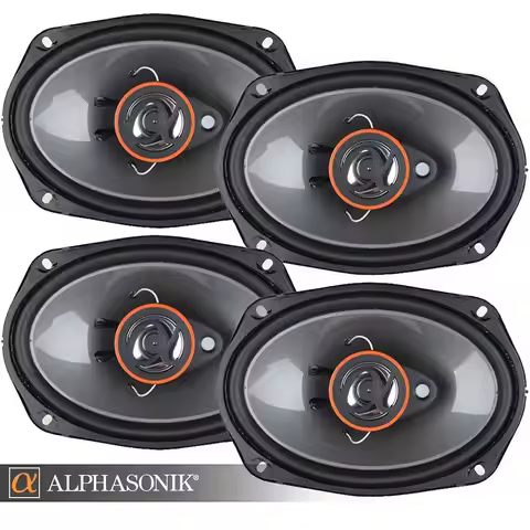 AS268P Loudspeakers 2 Pairs of 6X8 350W Max 3Way Speakers 4 Ohms Premium Quality Audio Door Speakers