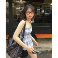 Smoc checkered crop top - Aufra studio