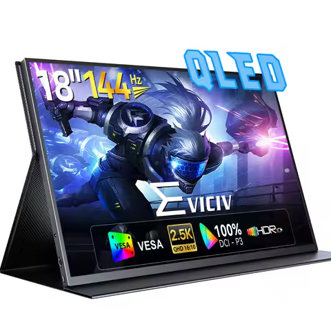 UGame K118 2K 144Hz Portable Gaming Monitor 18" 2560x1600 QHD 100% DCI-P3 AMD FreeSync HDR Laptop Di